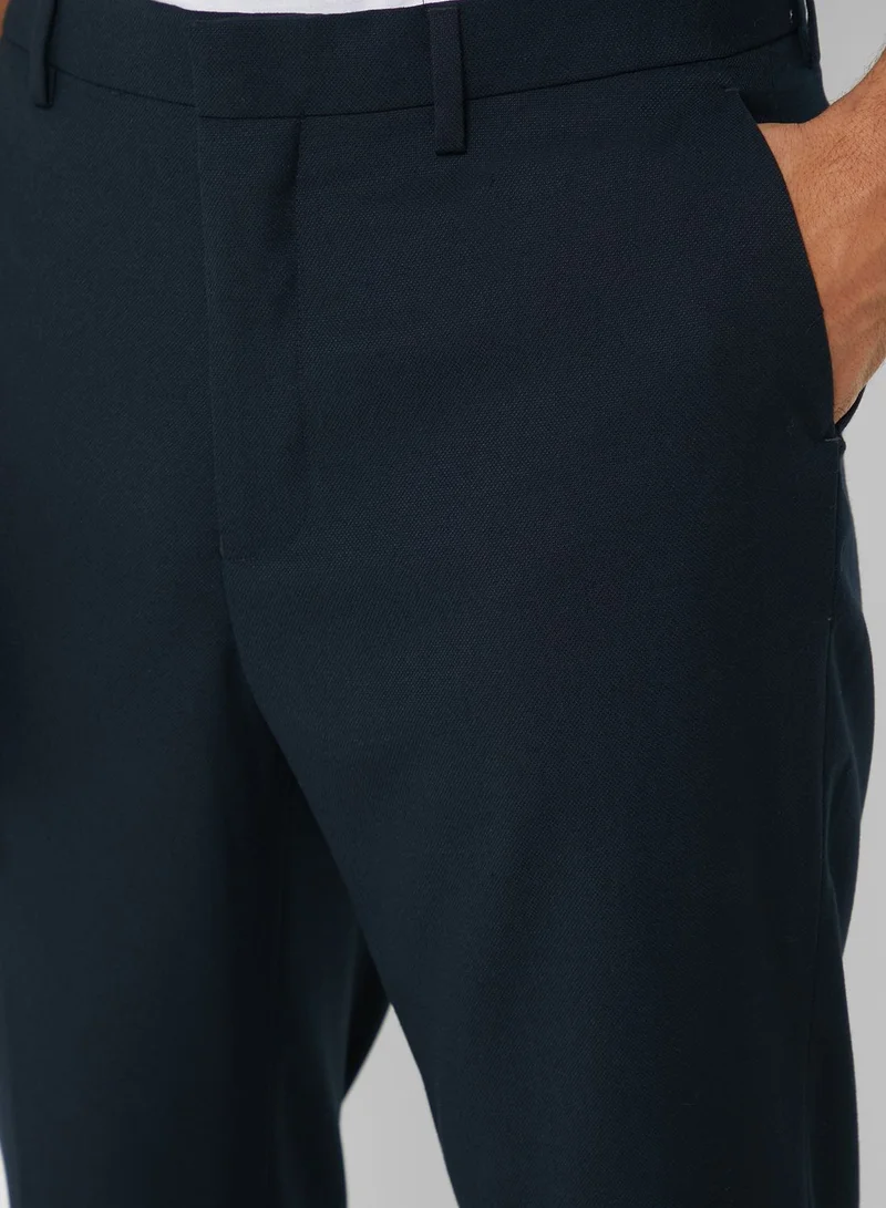 TOPMAN Textured Slim Fit Trousers