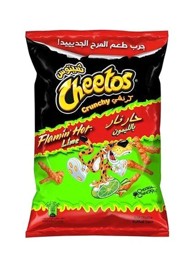 Cheetos Flamin Hot Lime Puffed Corn Snacks, 210g