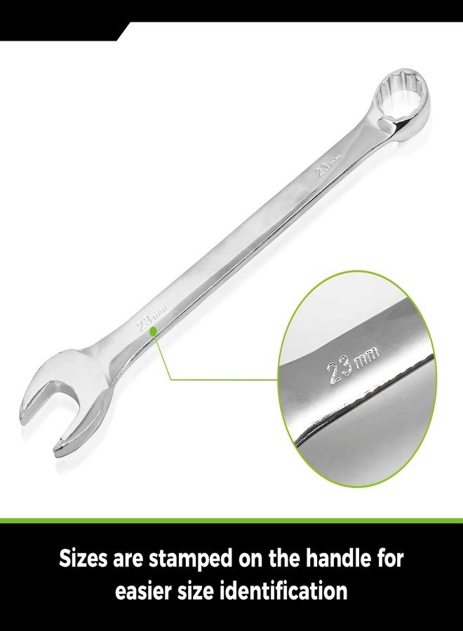 Der Erwachte Large Wrench Set with Rolling Pouch, Metric, 5-Piece, 23mm, 24mm, 26mm, 27mm, 30mm, 12 Point, Chrome Vanadium Steel - Image 4