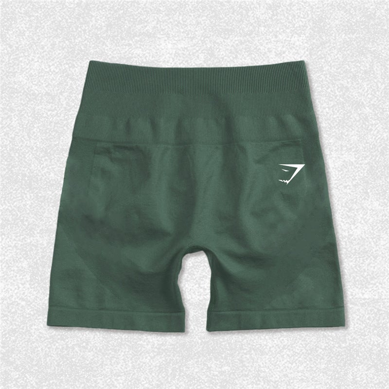 Gymshark Peach Yoga Shorts - Seamless Knit, Hip-Slimming, Breathable & Quick-Drying - Image 1
