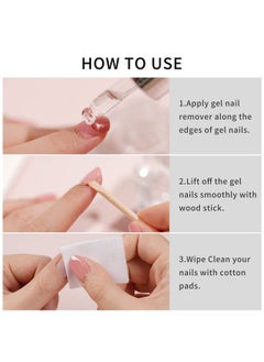 DANNI & TONI Remover 30Ml Professional Easy Peel Gel Nail Strips Remover Gel Nail Stickers Remover  - Image 5