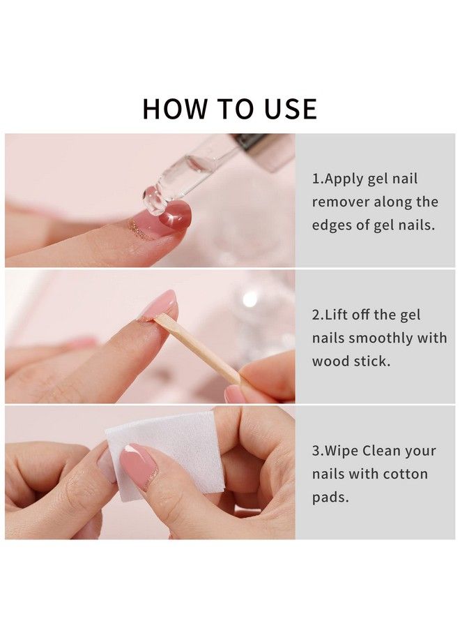 DANNI & TONI Remover 30Ml Professional Easy Peel Gel Nail Strips Remover Gel Nail Stickers Remover - Image 5