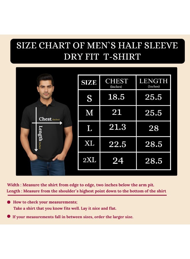 PRINTSHOP4ME Gujarat Cricket Men's Dry-Fit Polo Neck T-Shirt | GT Tshirt With Cap | Soft & Breathable Sportswear For Cricket lovers | Wearit For Games - Image 3
