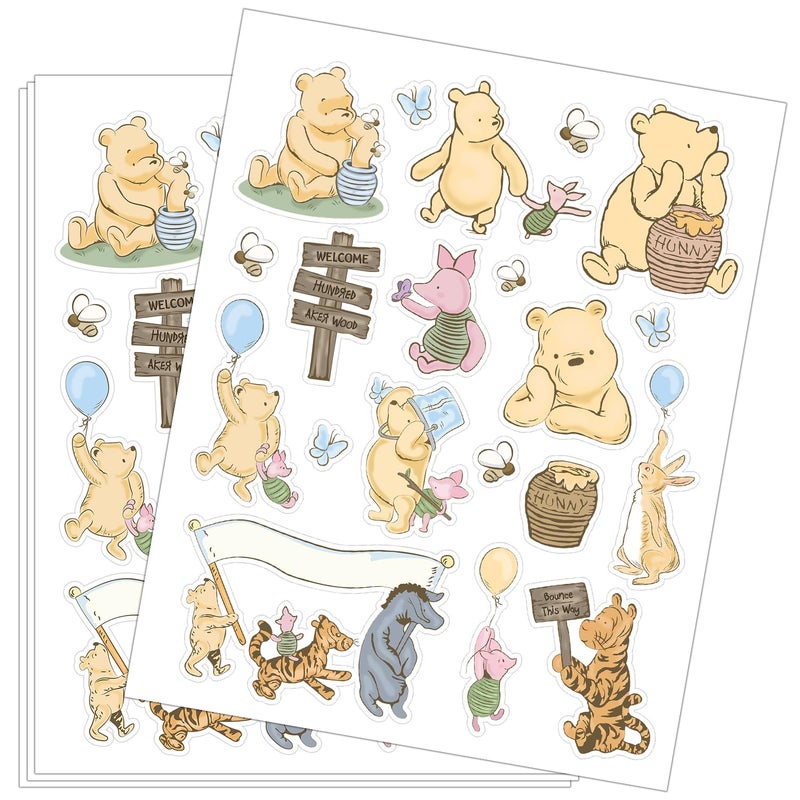 ALodr Winnie Birthday Decorations and Stickers Gifts for Boys Girls and Baby Showers Computer Laptop Phone Water Bottle Skateboard Luggage - Image 2