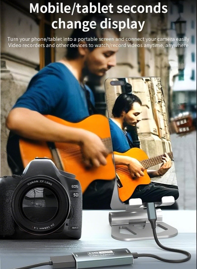 Naxifly Video capture card, 2-in-1 [Type C + USB A] HDMI to USB-C capture card adapter for NS X-box screen extender game live stream recorder (TikTok YouTube), compatible with Windows and MacOS. - Image 5