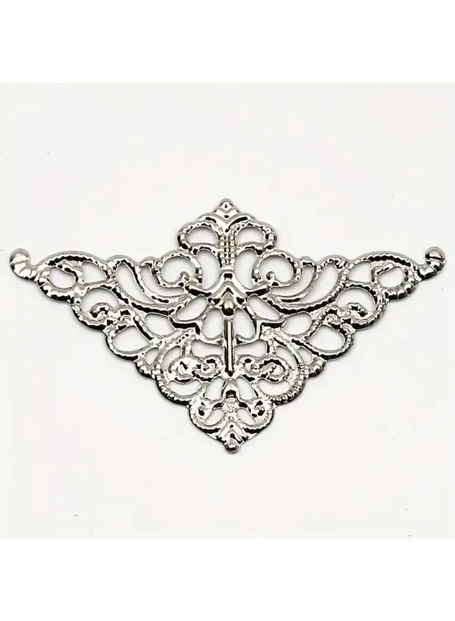 Yellow Metal Lace Corner Protectors Vintage DIY Notebook Decoration Scrapbooking Supplies - Image 5