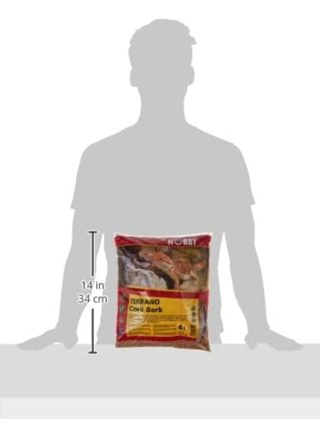 Hobby Hobby Terrarium Substrates, Terrano Cork Bark 4 L - Image 3