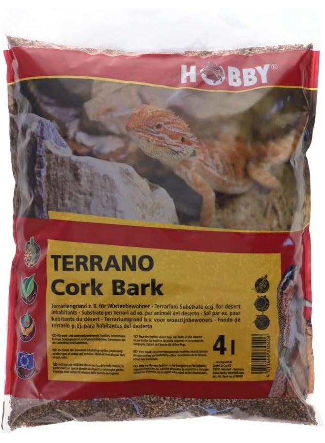 Hobby Hobby Terrarium Substrates, Terrano Cork Bark 4 L - Image 1