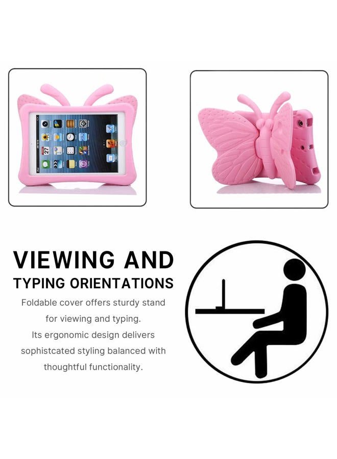 Simicoo iPad Pro 9.7 iPad 9.7 2018 2017 3D Cute Butterfly Case for Kids Light Weight EVA Stand Shockproof Rugged Heavy Duty Kids Friendly Tablet Case for iPad Pro 9.7 2018 2017 iPad 5 6 Gift ( - Image 2