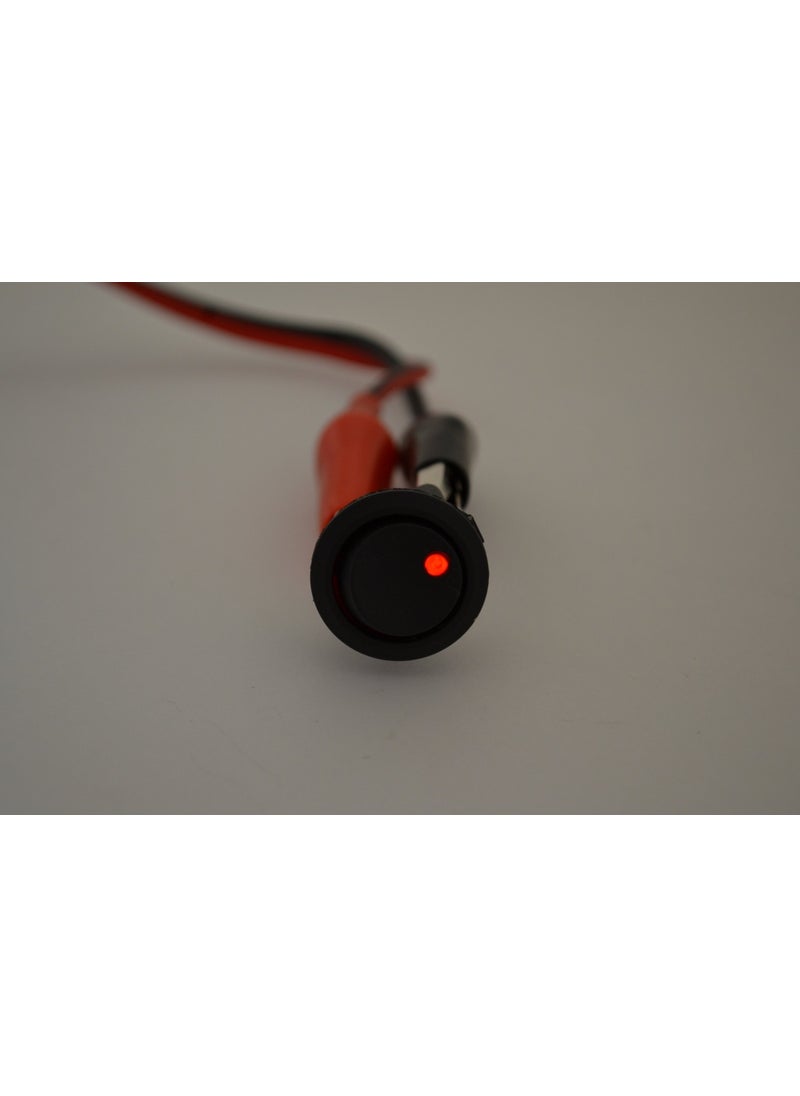 5 Pieces Round Red LED Electric Switch 1-0 Illuminated Rocker 12V - pzsku/Z14BACEE10BBB477703D2Z/45/_/1740620058/e52a5fdc-df05-4b38-9924-ab05b37106d7