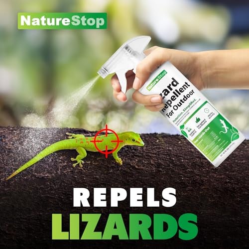 NatureStop Lizard Repellent Spray for Outdoor Use, Deterrent for Lizards on Patios, Decks & Garden Walls, 16 oz (475mL) - Image 2