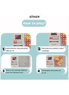 Giiker GiiKER Super Blocks Pattern Matching Puzzle Games,Over 1000+ Challenges Brain Teaser STEM Toys for Kids & Teens Travel Toy, Family Day Brain Game Toy, Suitable for Holiday&Birthday Gifts  - Image 5