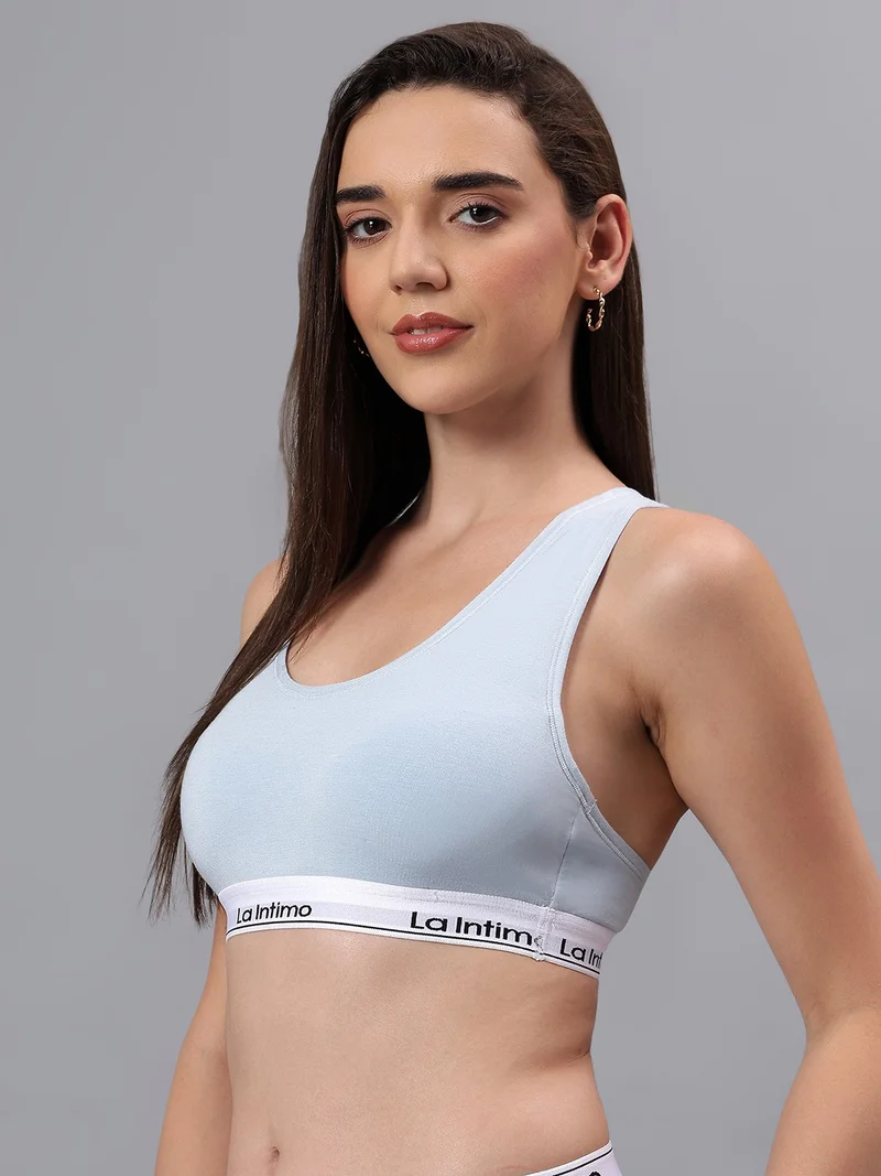 La Intimo Padded Slip On Racerback Bra