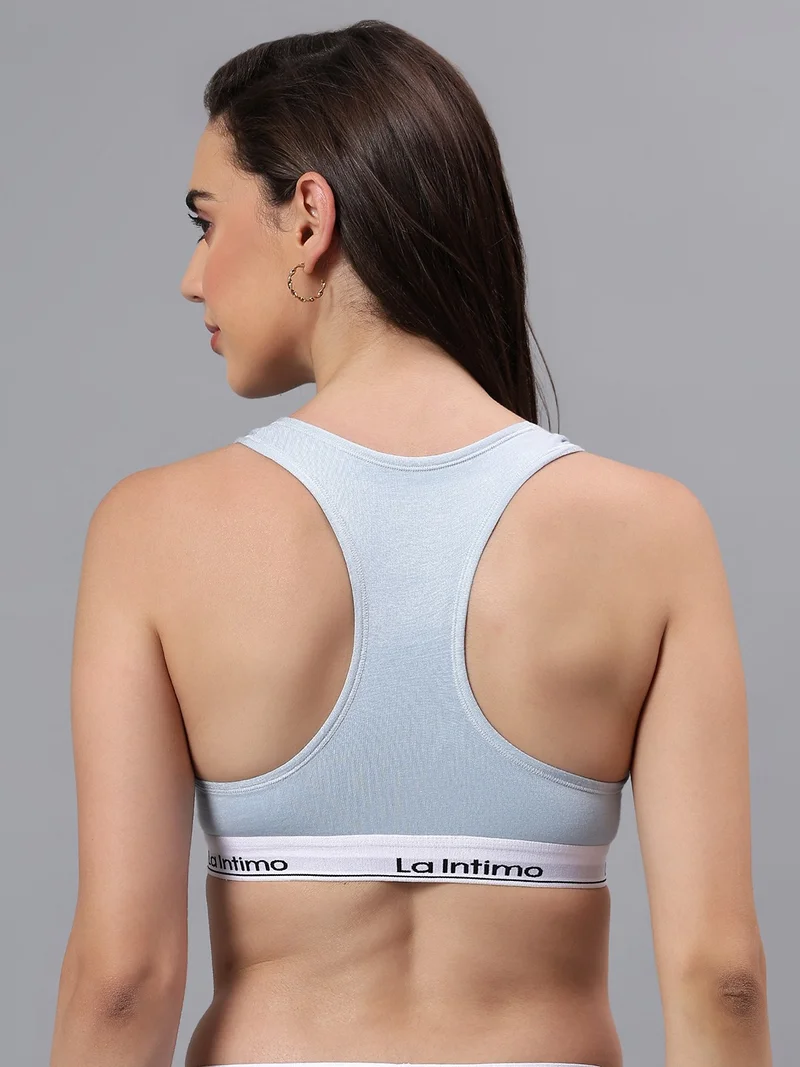 La Intimo Padded Slip On Racerback Bra