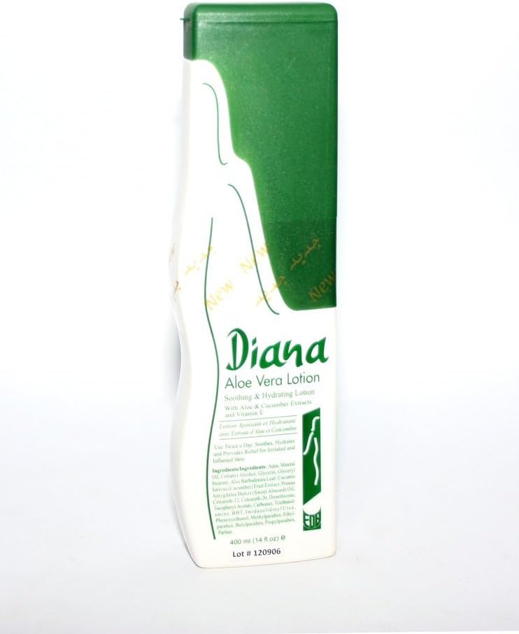Diana Aloe Vera Lotion 400ml soothing and hydrating with aloe and cucumber and vitamin e extracts