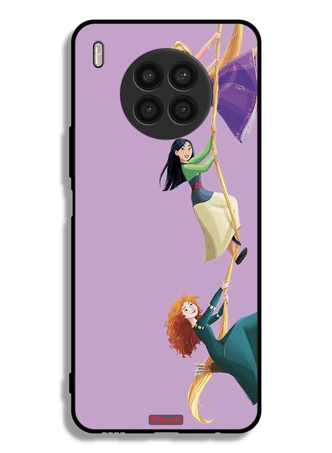 Tolwak Huawei nova 8i Protective Case Cover Girls Climbing Art - Image 2