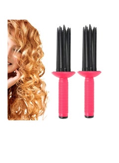 Y&D Hairstyling Tools 17 Comb Teeth 2PCS Portable Hair Curling Roll AntiSlip Professional Round Brush for Home Personal Use Travel Salon  - Image 2