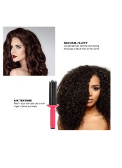 Y&D Hairstyling Tools 17 Comb Teeth 2PCS Portable Hair Curling Roll AntiSlip Professional Round Brush for Home Personal Use Travel Salon  - Image 3