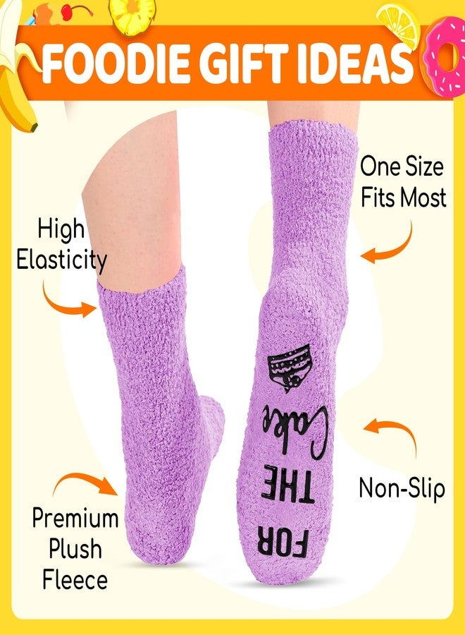 Happy Pop HAPPYPOP Cupcake Socks Cake Gifts Women - Birthday Cake Socks, Purple, Christmas Stocking Stuffers - Image 4
