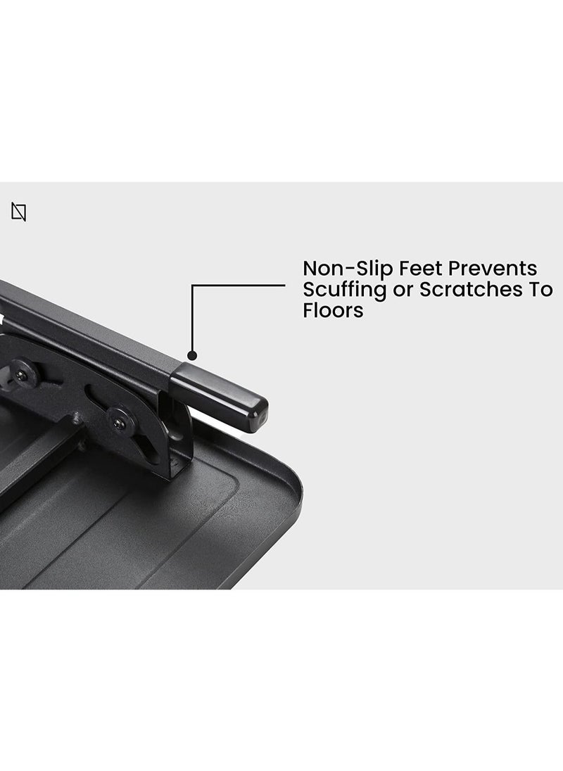 Navodesk Premium Ergonomic Footrest with Tilt Function & Non-Skid Surface (Black)