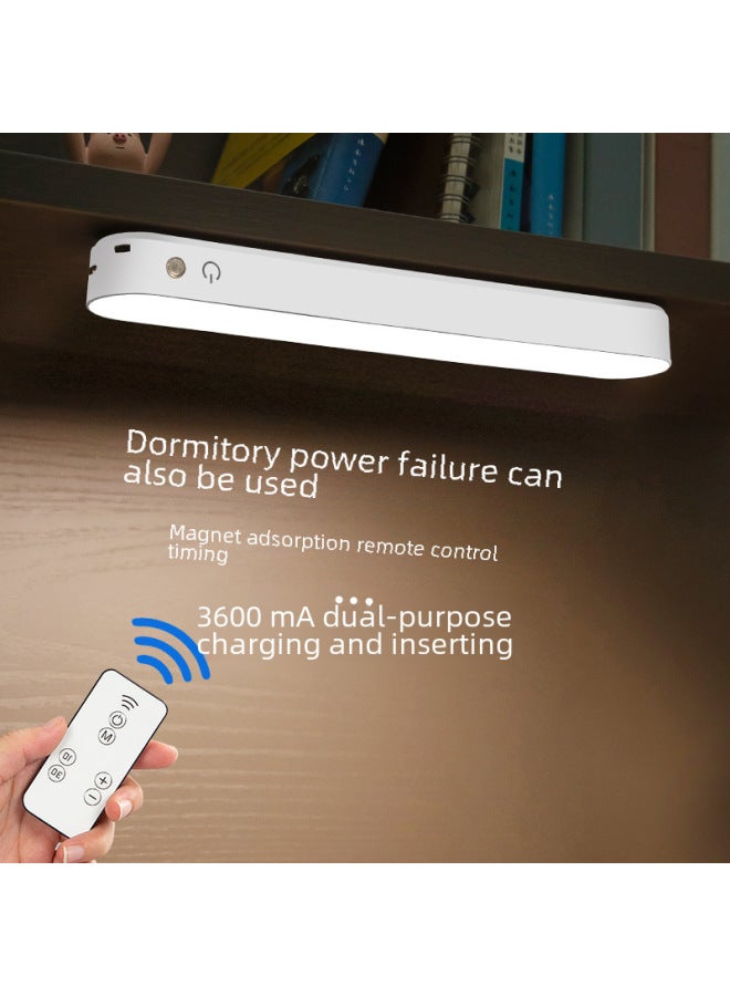 Eye-protection Led Desk Lamp Suction Bedroom Bedside Usb Charging Magnetic Cool Dormitory Student Lamp Tube Light-Specifications:Charging + Remote Control [18650 Battery Life Charging Plug Dual-use + Dimming Color]]  - Image 2
