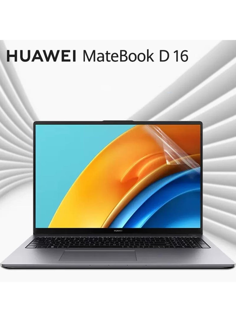 عام 2-Pack Laptop Screen PET Film Protector, Compatible with Huawei Matebook D16 2024 16 Inch Laptop Model MCLG-16 MCLG-X MCLF-X MCLEF-X, HD-Clear Full Coverage - Image 2