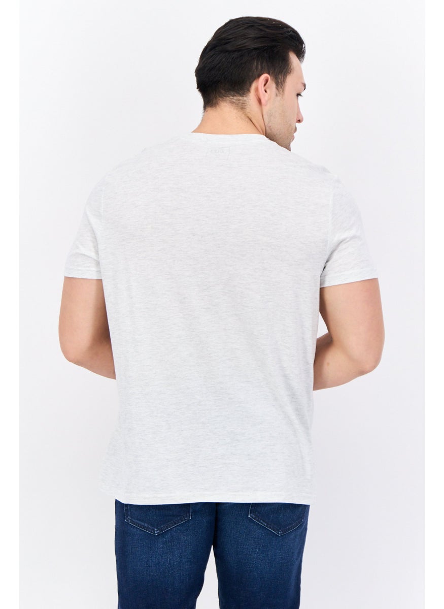 Jules Men Crew Neck Short Sleeves Graphic Print T-Shirt, Grey  - Image 3