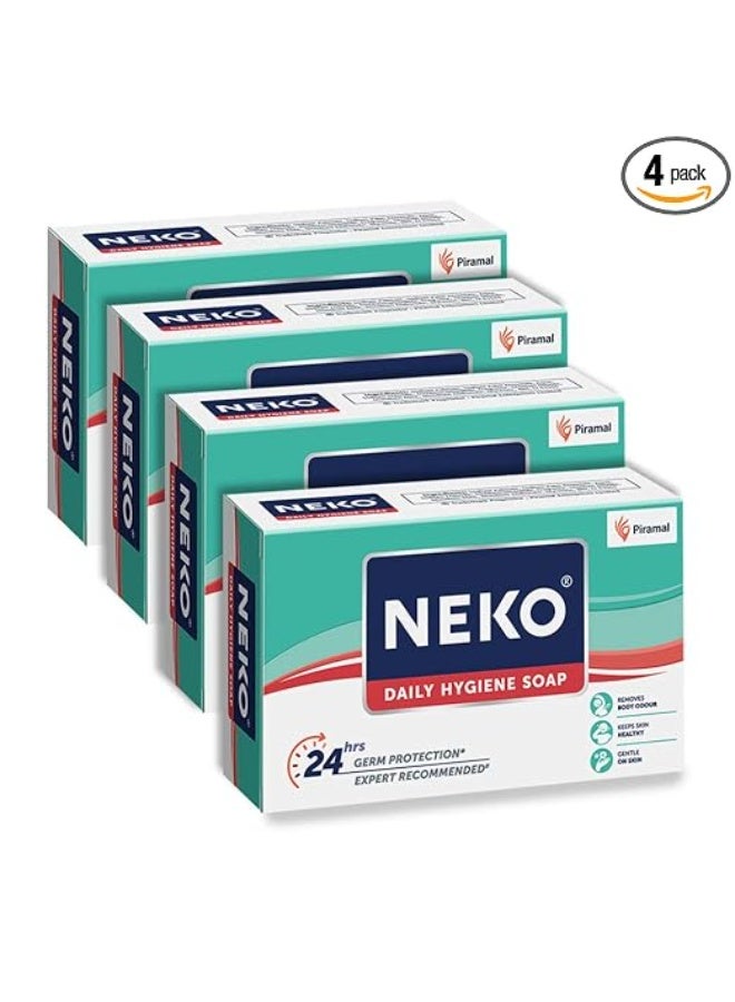 نيكو صابون نيكو للنظافة اليومية، حماية من الجراثيم لمدة 24 ساعة، 100 غرام، عبوة من 4 قطع - Image 1