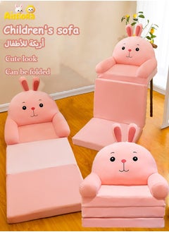 Aissiora Baby Toddler Chair Cartoon Folding Sofa,  Toddler Sofa 2 in 1 Folding Sofa Small Folding Sofa Removable and washable Princess Chair for Toddlers 1-3 Kids  - Image 1