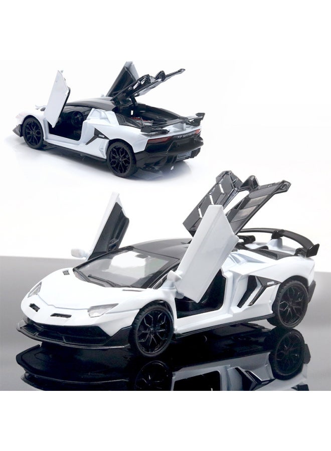 Boxed 1:32 Sports Car Alloy Car Model Children's Toy Blind Box Stall Ring Boy Huili Car Wholesale-Color:1:32 Pink Black Top ]  - Image 5