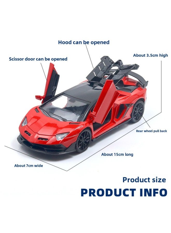 Boxed 1:32 Sports Car Alloy Car Model Children's Toy Blind Box Stall Ring Boy Huili Car Wholesale-Color:1:32 Pink Black Top ]  - Image 4