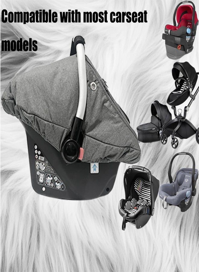 Yazely Car Seat Covers for Babies, Winter Fleece Covers Baby Car Seat Cover for Newborn Boy Girl,Universal Canopies Covers for Infants Carseat Cover Waterproof Protection Baby Covers Warm and Cozy - Image 5