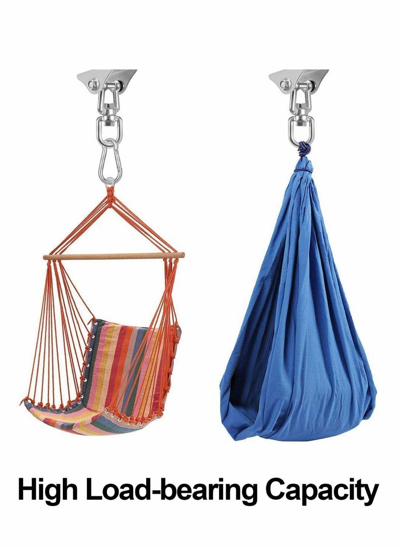 Y&D Hammock Hanging Kit Heavy Duty Stainless Steel 360°Rotate Bag Hanger 1200 lb Capacity Antirust Suspension Hooks  - Image 3