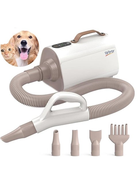 Wtrtr Pet Blower Blowing Machine for Dog Cat Grooming Fur Blaster High Velocity Powerful (BLX01A) 1 year Warranty