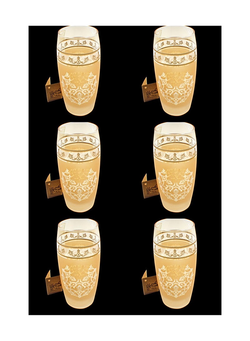 KuduArts Tumblers glass cups for water juice 6 pieces - Image 1