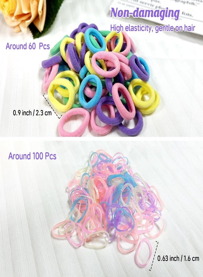 Cherocito 400 Pcs Baby Girls Hair Accessories Set,Baby Girls Hair Ties,Flower Bows Rubber Bands,Hair-friendly Hair Clip,Soft Elastic Hair Bands,Claw Clip(Purple) - Image 5