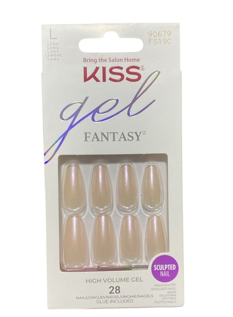 KISS Gel Fantasy 28 Nails FS19C Size L
