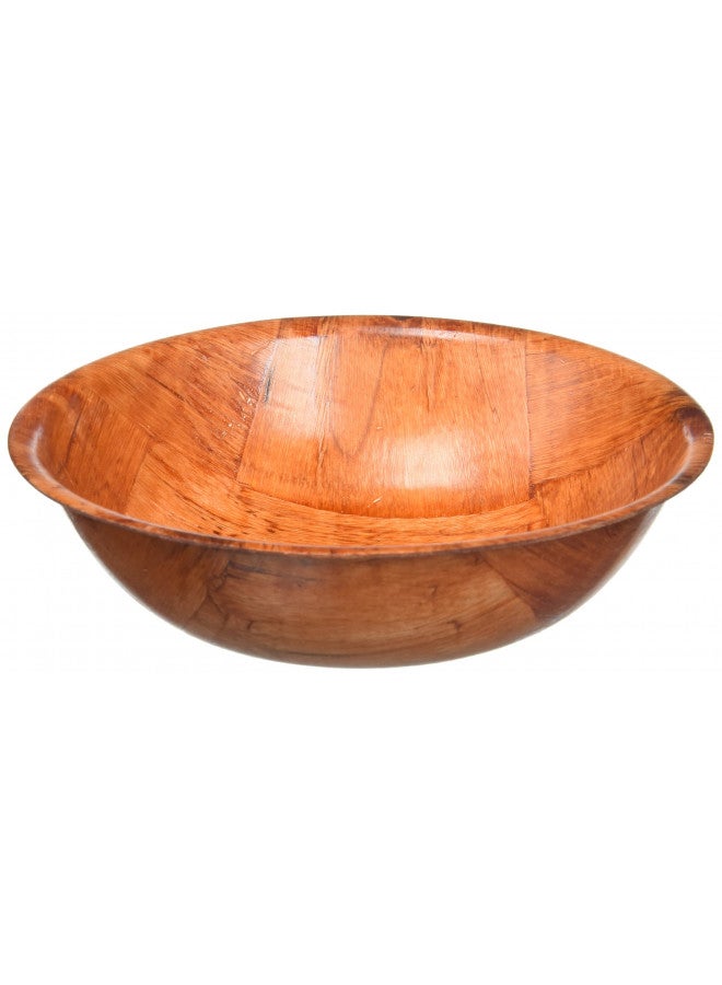 Winco WWB-6 Wooden Woven Salad Bowl, 6-Inch, Brown