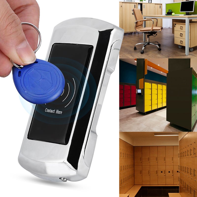 Zinc Alloy Smart Electronic Cabinet Lock with Access Card for Sauna/Swimming/Hotel Locker - Image 1