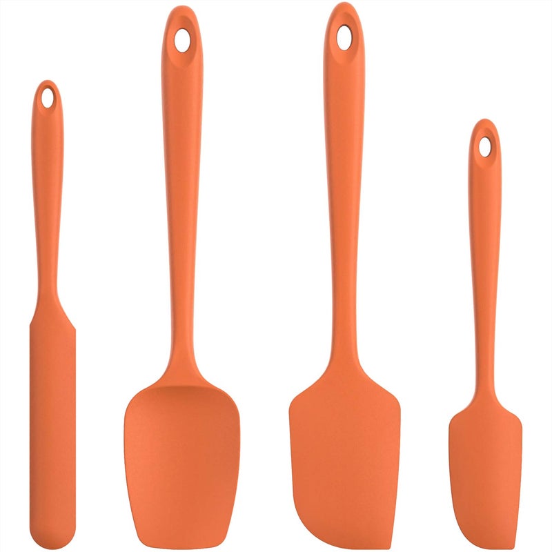 U-Taste UTaste Silicone Spatula Set with 600 Degrees Fahrenheit Heat Resistant Orange - Image 2