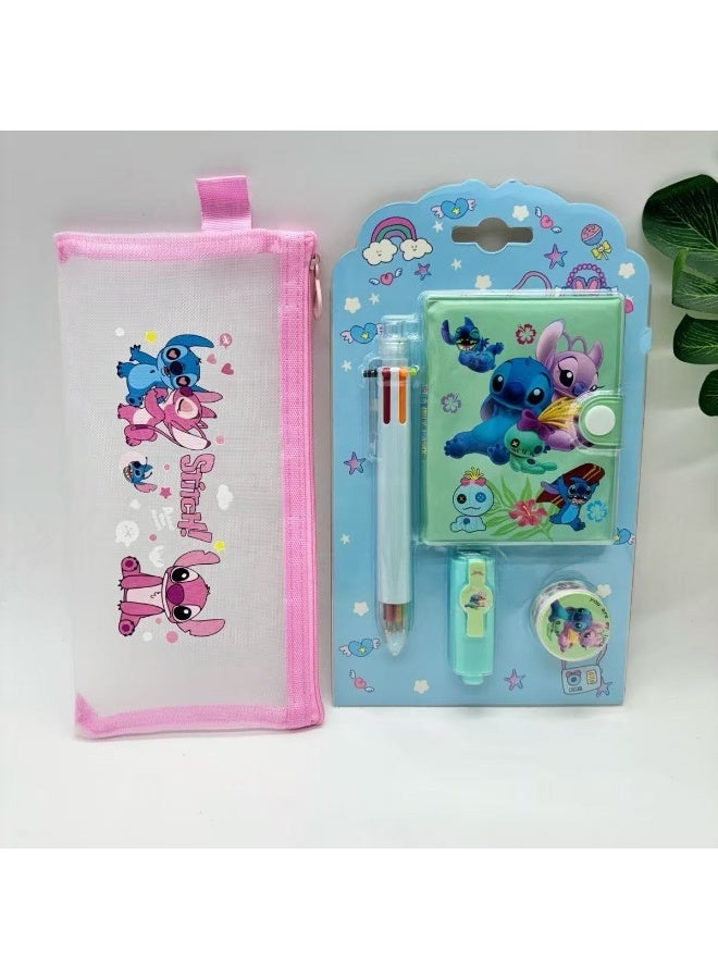 مجموعة دفاتر ستيتش (قلم رصاص وردي)