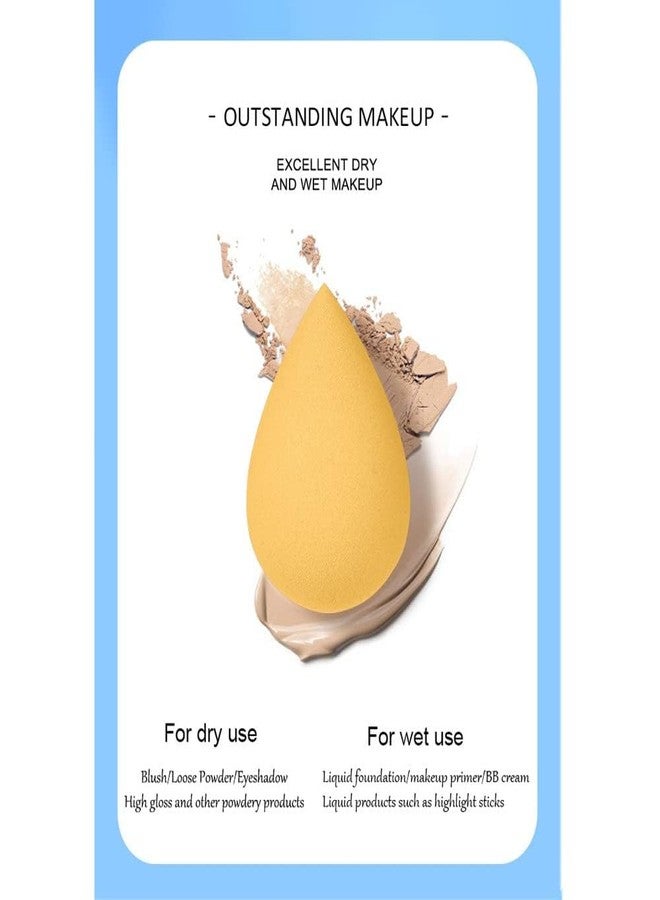 MEPOINT 7 Pcs Multi-color Makeup Sponge Set with Sponge Holder Foundation Blending Beauty Blender, Flawless for Liquid Creams and Powders - Image 4