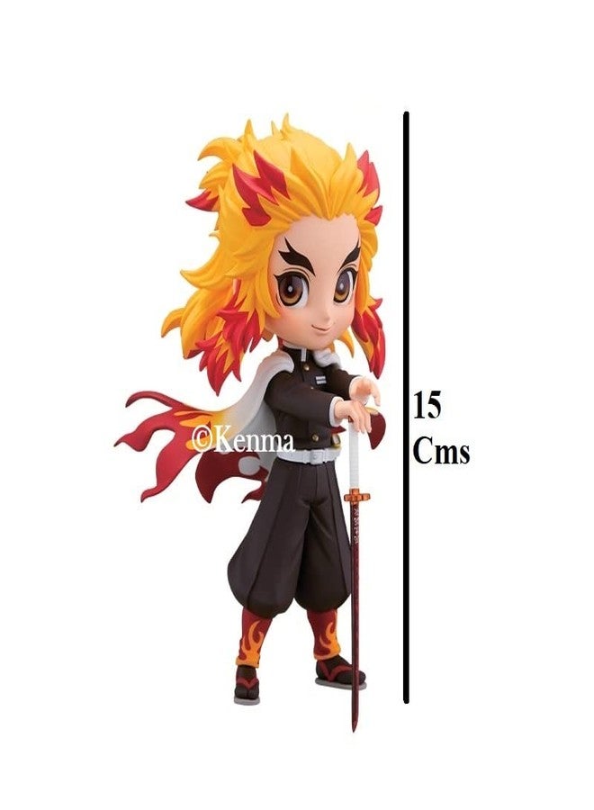 KENMA Demon Slayer Rengoku Kyoujurou Anime Action Figures Collectible Kimetsu No Yaiba Weeb Mnag Model Toys Gifts - Image 4