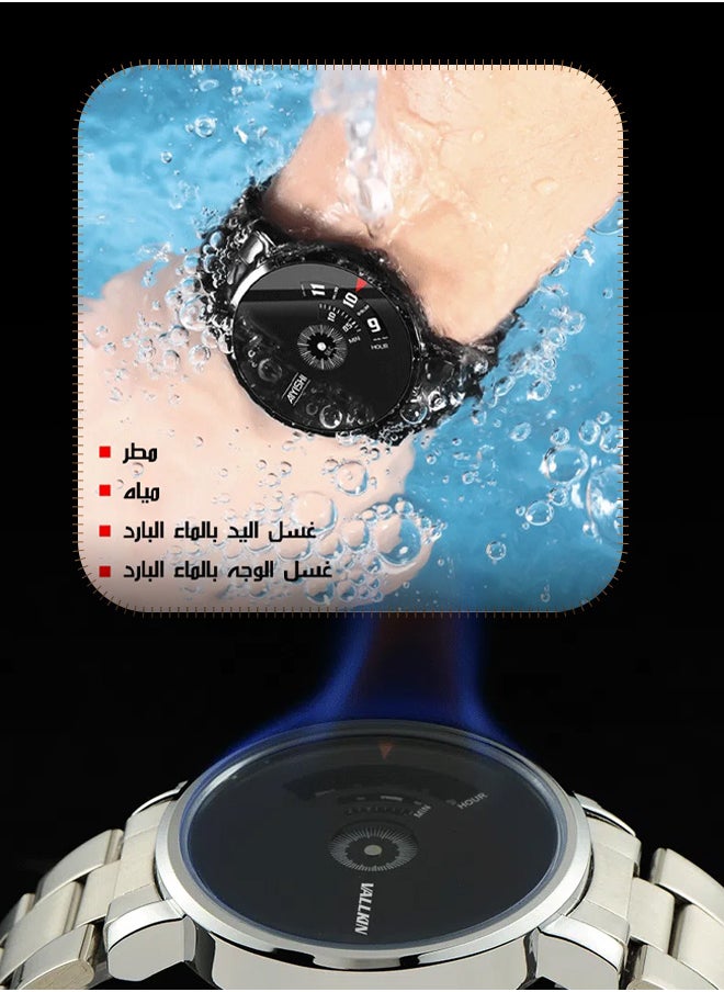 AIYISHI Watches for Men Fashion Stainless Steel Quartz Analog Water Resistant Watch  - Image 3