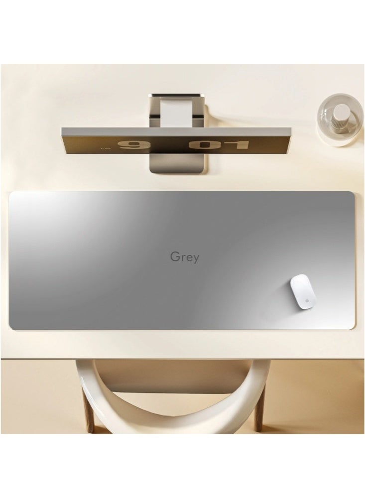 300×800×2mm Large Gaming Mouse Pad Stitched Edges Extended Mousepad Smooth Cloth Surface Non-Slip Rubber Base Waterproof Anime Black Extended Comfortable Mouse Mat Desk Pad Spill-Resistant Desk Pad for Keyboard and Mouse Gradient Grey - Image 1