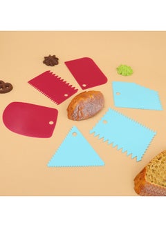 Generic 新款奶油切面刀塑料刮板蛋糕DIY工具仿真烘培用具刮板三件套现货-颜色:橘色—ks—004—1  - Image 2