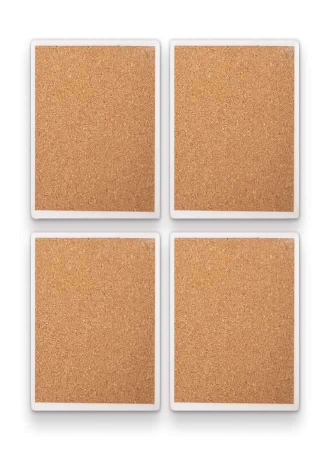 إيلانز ديزاينز مجموعة من 4 قواعد أكواب مربعة من السيراميك الماصة، لون أزرق داكن بارد، مقاس 4 × 4 بوصة - Image 2