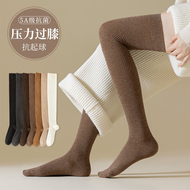 Generic Compression Over-Knee Socks Anti-odor Slimming Women Turmeric - Image 5