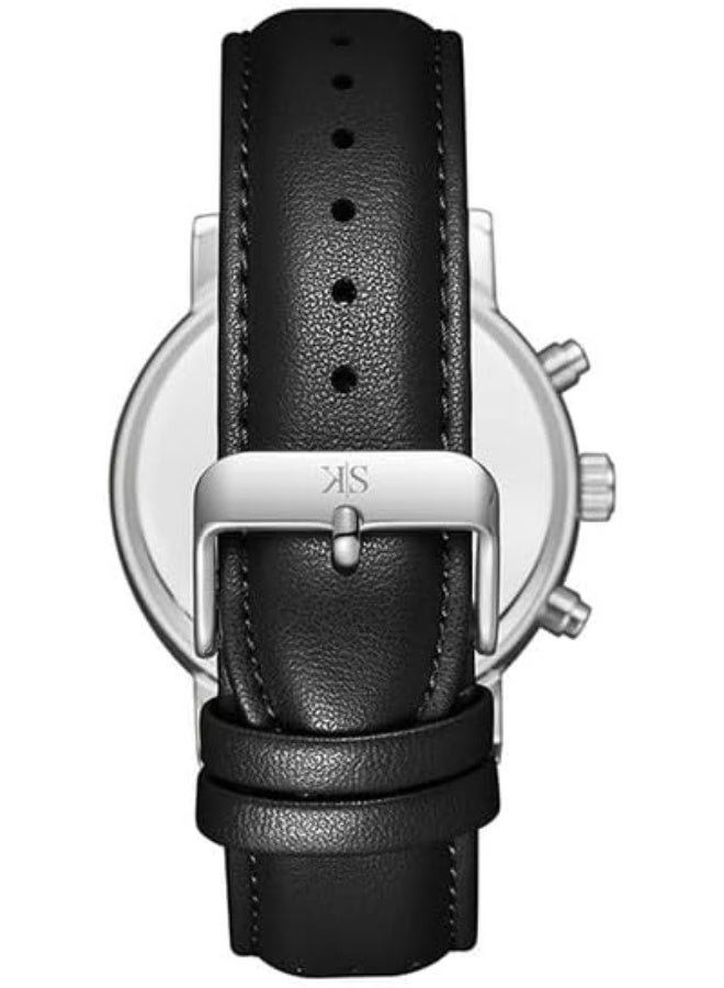 كينيث سكوت ساعة كينيث سكوت رجالي بحركة إبسون ، مينا تناظري وحزام جلد - أسود - Image 3