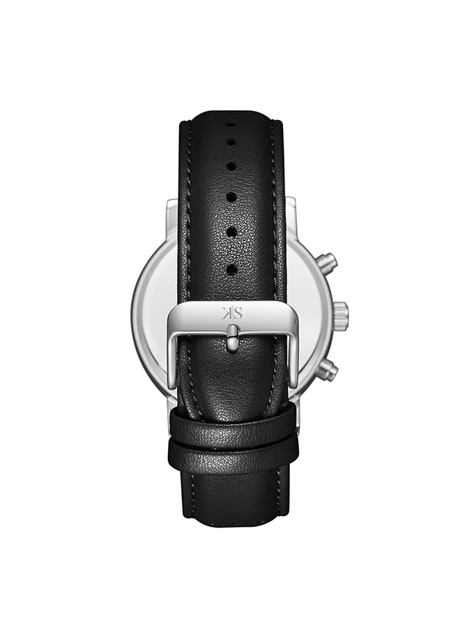 KENNETH SCOTT Men's Black  Dial Analog Watch - K24119-SLBB